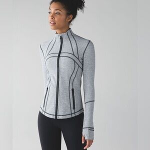 Lululemon Define Jacket Heathered Herringbone Heathered Black White 8